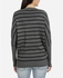 HIPHOP Striped Patches Pullover - Dark Grey