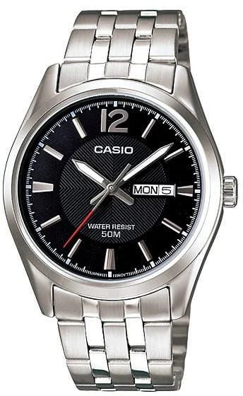 Get Casio MTP-1335D-1AVDF Analog Dress Watch for Men, Metal Band - Silver with best offers | Raneen.com