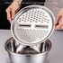 Multi-Purpose 3 In 1 Grater and Strainer and Stainless Steel Pot