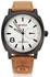 PAIR OF LEATHER BAND CURREN WATCH FOR UNISEX