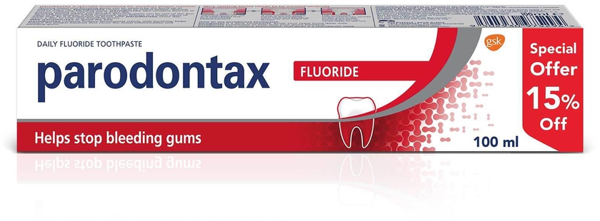 Parodontax Fluoride Daily Toothpaste for Bleeding Gums - 100ml