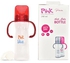 Pink Blue Baby Bottle 240 Ml With Handle Premium