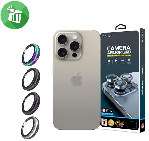 X.One Camera Armor Pro iPhone 15 Pro/15 Pro Max GIA Certified Sapphire Lens Protector