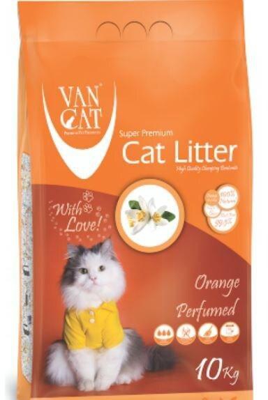 Van Cat White Clumping Bentonite Cat Litter Orange 10Kg