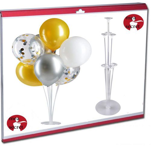 Balloon Stand Kit Clear Table Desktop Balloon Holder with 7