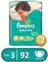 Pampers Midi Baby Dry Diapers - Size 3 - 2 Packs - 92 Pcs