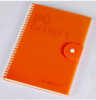 دفتر ناينتي مسطر من مينترا مقاس A6 برتقالي – 90 ورقة مسطر - ورق برتقالي فاتح