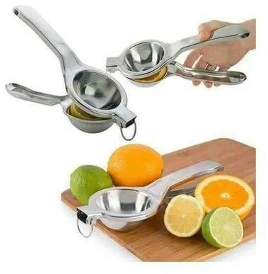 Generic Lemon Squeezer Stainless Steel Orange Juicer Fruit Juice Fast Handle Press Tool Silver