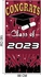 Decorations 2023 Red And Black Large Door Sign