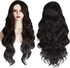 Long Wavy Synthetic Wig With Side Parting,Synthetic Wig For Women For Daily Cosplay, Dark Brown