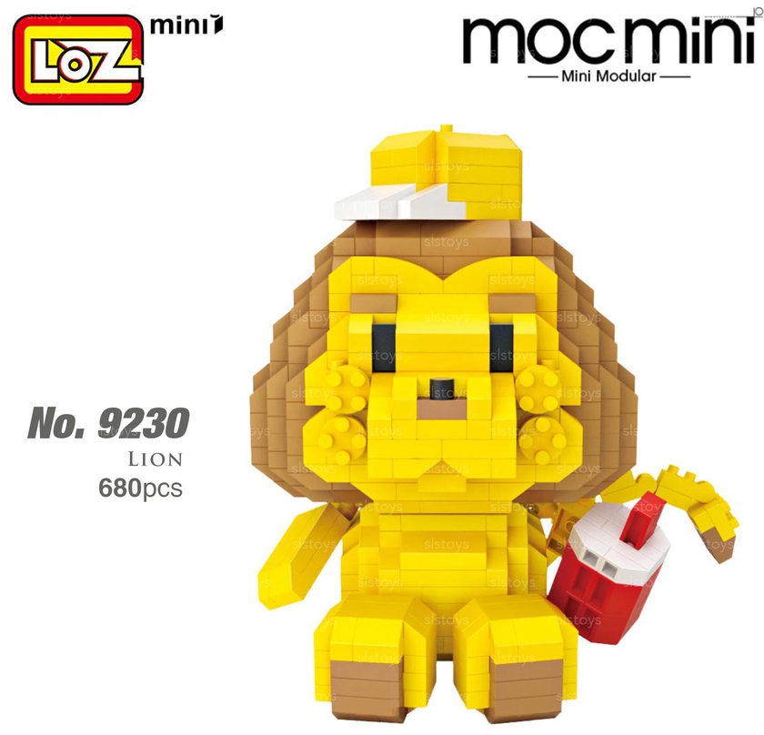 LOZ 9230 MINI Character Cartoon Nano Diamond Creative Brick Lion 680pcs