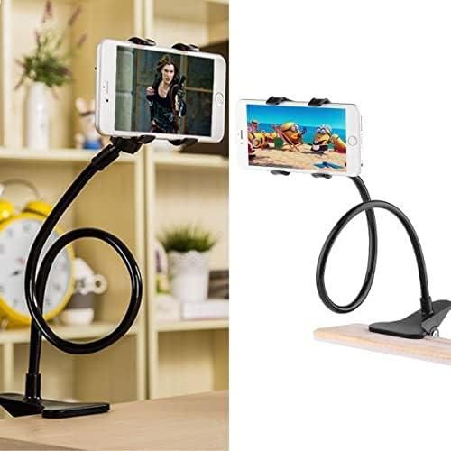 Multifunction Fashionable Mobile Phone Stand Holder Flexible Arm 360° Rotating Black_ with one years guarantee of satisfaction and quality