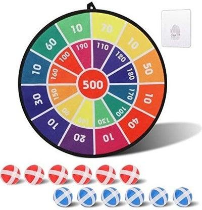 Fabric Dart Board Game with 12 Sticky Ball