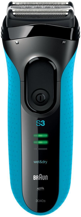 Braun Series 3 3040 Wet & Dry Cordless Shaver With Long Hair Trimmer