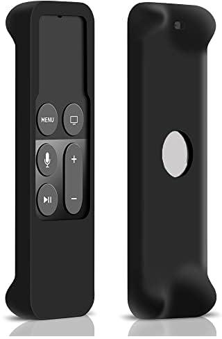 MAKINGTEC Remote Case for Apple TV 4th Generation Protective Case for Apple TV Siri Remote 2021 Lightweight Anti Slip Shockproof Silicone Cover for New Apple TV 4K /Gen 4 Siri Remote Controller(Black)
