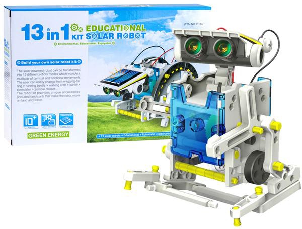 Kids STEM 13 In 1 Solar Robot Kit (As Pictures)