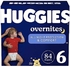 Huggies Overnites Nighttime Baby Diapers, Size 6, 84 Ct
