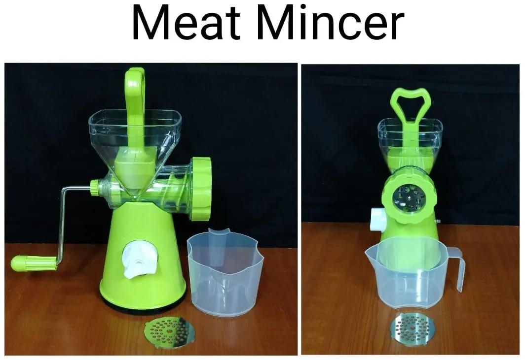 Manual kitchen meat mincer, with sausage roll maker Azure