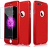 Telecomunit 360 Degree Hard, Slim & Lightweight Case with Screen Guard for Apple iPhone 7 Plus - Red