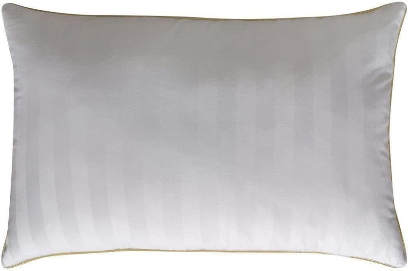 PAN Home Home Furnishings Supreme Satin Stripe Pillow 50X70cm-White