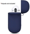ِSilicone AirPods Case - Navy Blue