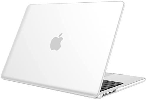 Fintie Case Compatible with MacBook Air 13.6 Inch A2681 (2022 Release) - Protective Snap On Hard Shell Cover for MacBook Air 13.6" M2 Chip with Liquid Retina Display and Touch ID, Frost Clear