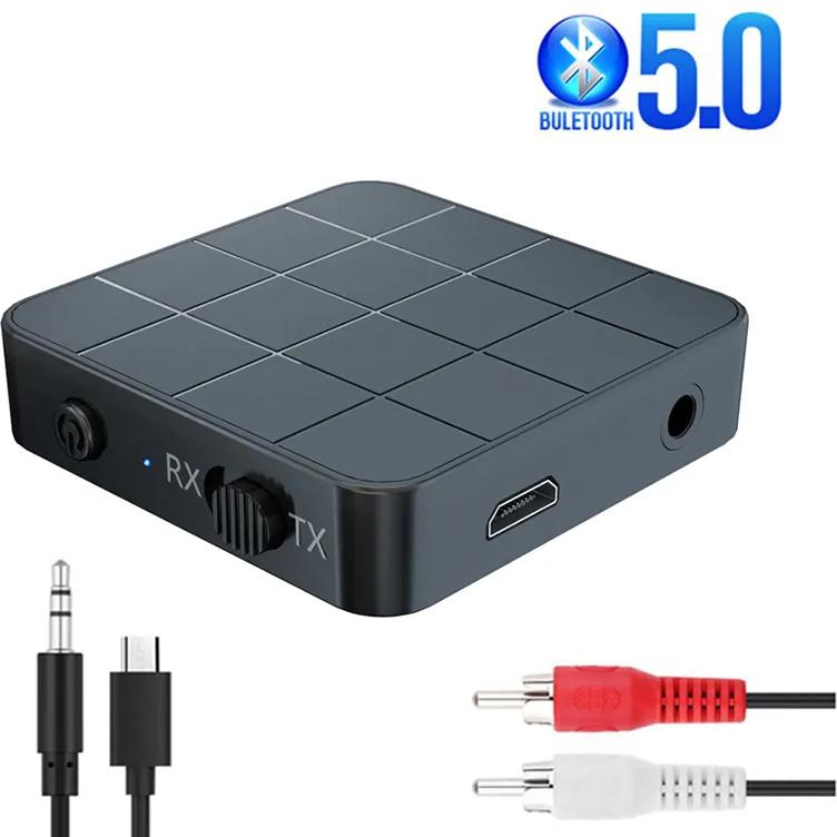 Bluetooth 5.0 Audio Receiver Transmitter AUX RCA 3.5MM 3.5 Jack USB Music Stereo Wireless Adapters