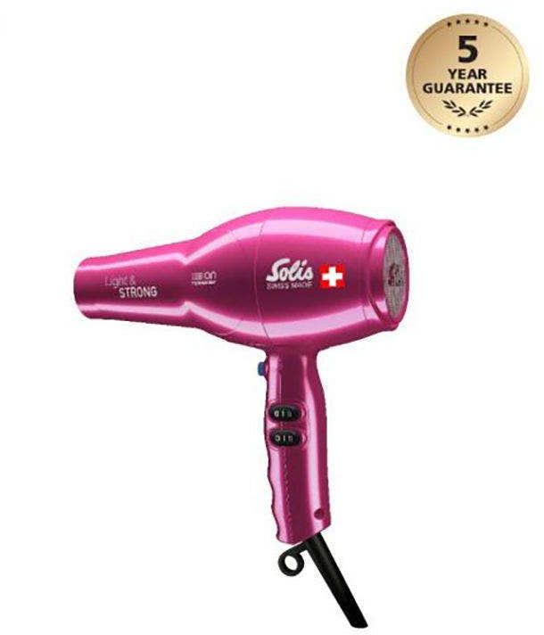 Solis Light & Strong Hair Dryer, Pink