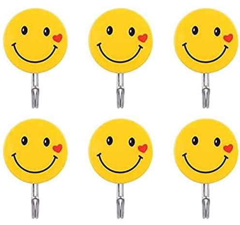 wall hanging Hook Smile Face Strong sticker 6 pcs