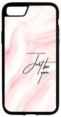 PRINTED Phone Cover FOR IPHONE 8 plus "Just Be You" Motivational Quote