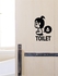 Toilet Decorative Sticker Funny Cartoon Pattern Waterproof Removable Sticker