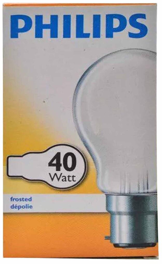 Philips B22 Classic GLS LED Bulb 40W Warm White 1 Piece