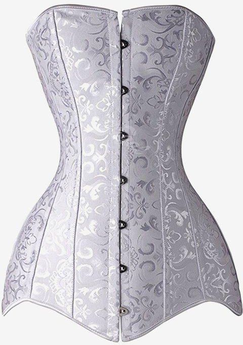 Gothic Lace-up Boning Hourglass Body Shaper Brocade Corset - 4xl