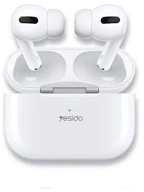 سماعات أذن لاسلكية تعمل بالبلوتوث من Yesido TWS-06 مزودة بميكروفون عالي الدقة والتحكم باللمس وإلغاء الضوضاء متوافقة مع iPhone 13 Pro Max