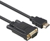Ntech- Gold-Plated HDMI to VGA Cable (Black, 0.9m)