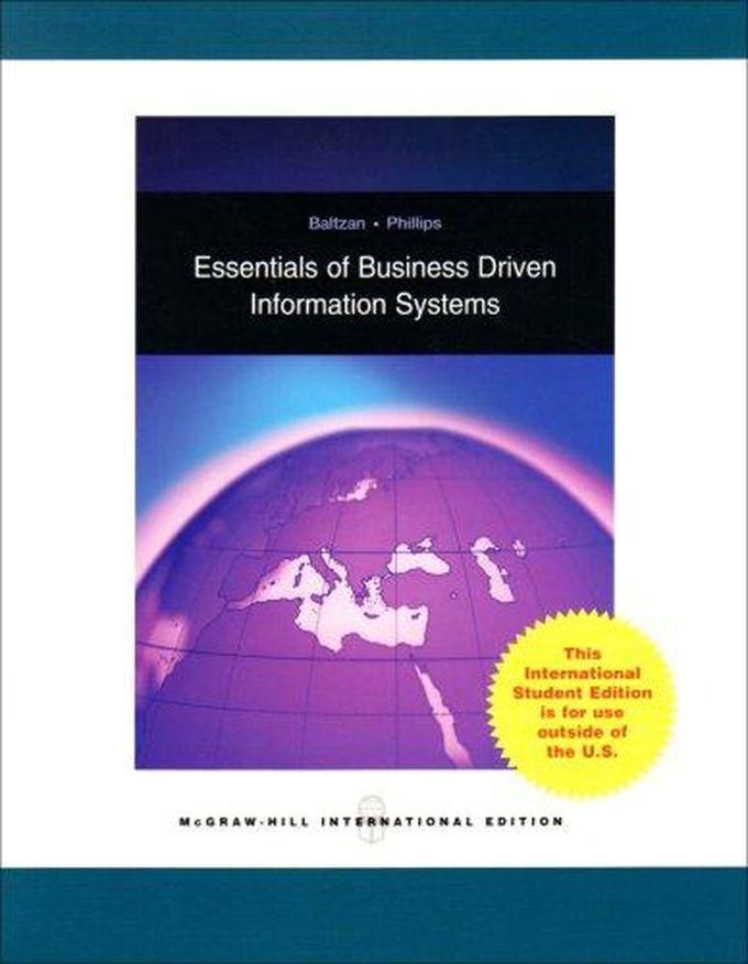 Mcgraw Hill Essentials of Business Driven Information Systems ,Ed. :1