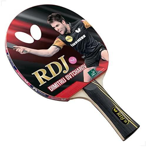 مضرب تنس الطاولة Butterfly RDJ S6 Shakehand | سلسلة RDJ | تقدم التوازن المثالي للسرعة والدوران والتحكم | يوصى بها للاعبين من المستوى المبتدئين