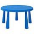 MAMMUT Children's table, in/outdoor blue, 85 cm - IKEA