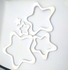 15pcs Star Wooden Wall Sticker Decoration White