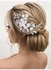 Silver Flower Bride Wedding Hair Vine Crystal Bridal Hair Piece Rhinestone Hair Accessories Leaf Hair Jewelry For Women And Girls(5.5Inches) (Asilver)