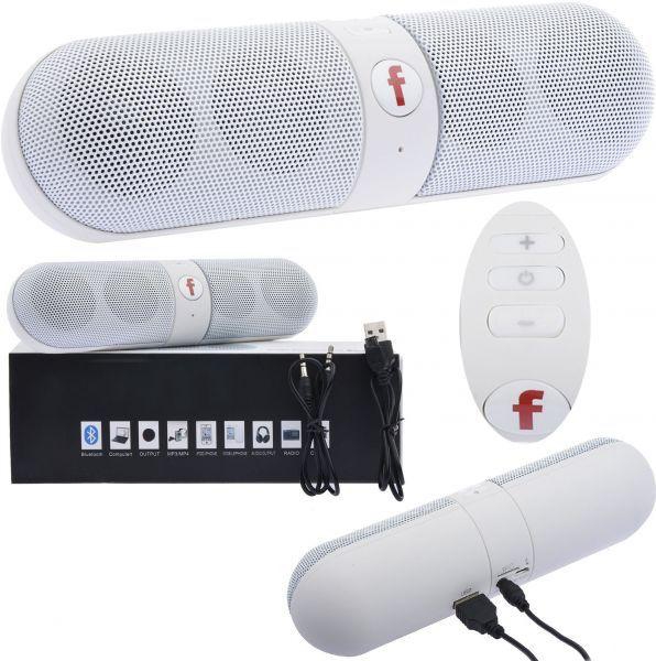 Pill Portable Shockproof Wireless Bluetooth Stereo Speaker For iPhone PC Laptop WHite