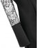 Bell Sleeve High Neck Lace Panel Dress - Black - L