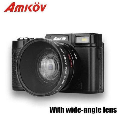 Generic LEBAIQI AMKOV CD - R2 CDR2 Digital Camera Video Camcorder with 3 inch TFT Screen UV Filter 0.45X Super Wide Angle Lens Photo Cameras