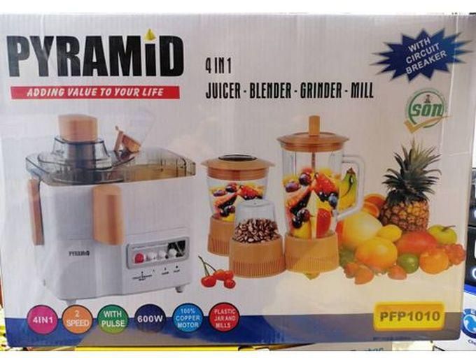 Pyramid 4 In 1 Juicer, Blender, Grinder And Mill-600W