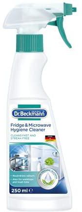 Dr. Beckmann Fridge & Microwave Hygiene Cleaner | Cleans Thoroughly and Neutralises Odours | Contains Organic Alcohol | 250ml