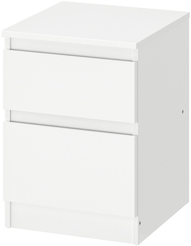 KULLEN Chest of 2 drawers - white 35x49 cm