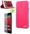 Speeed Leather Flip Cover for Infinix Hot Note X551 – Pink + Glass Screen Protector