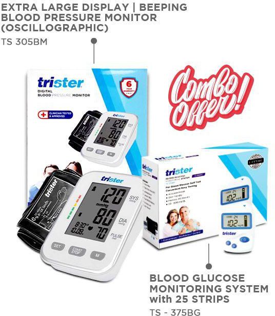 Trister Blood Pressure Monitor + Gluco Meter