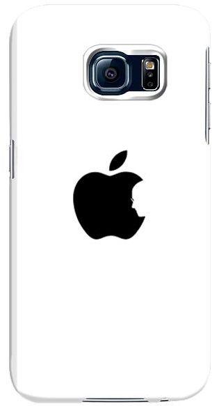 Stylizedd Samsung Galaxy S6 Premium Slim Snap case cover Gloss Finish - Steve's Apple - White