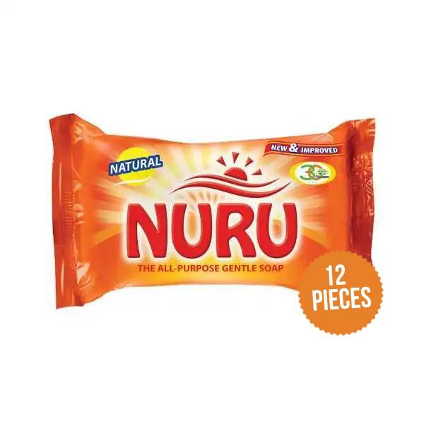 Nuru Natural Multi-Purpose Tablet Soap Value Pack-(175G x 12Units) Wholesale  